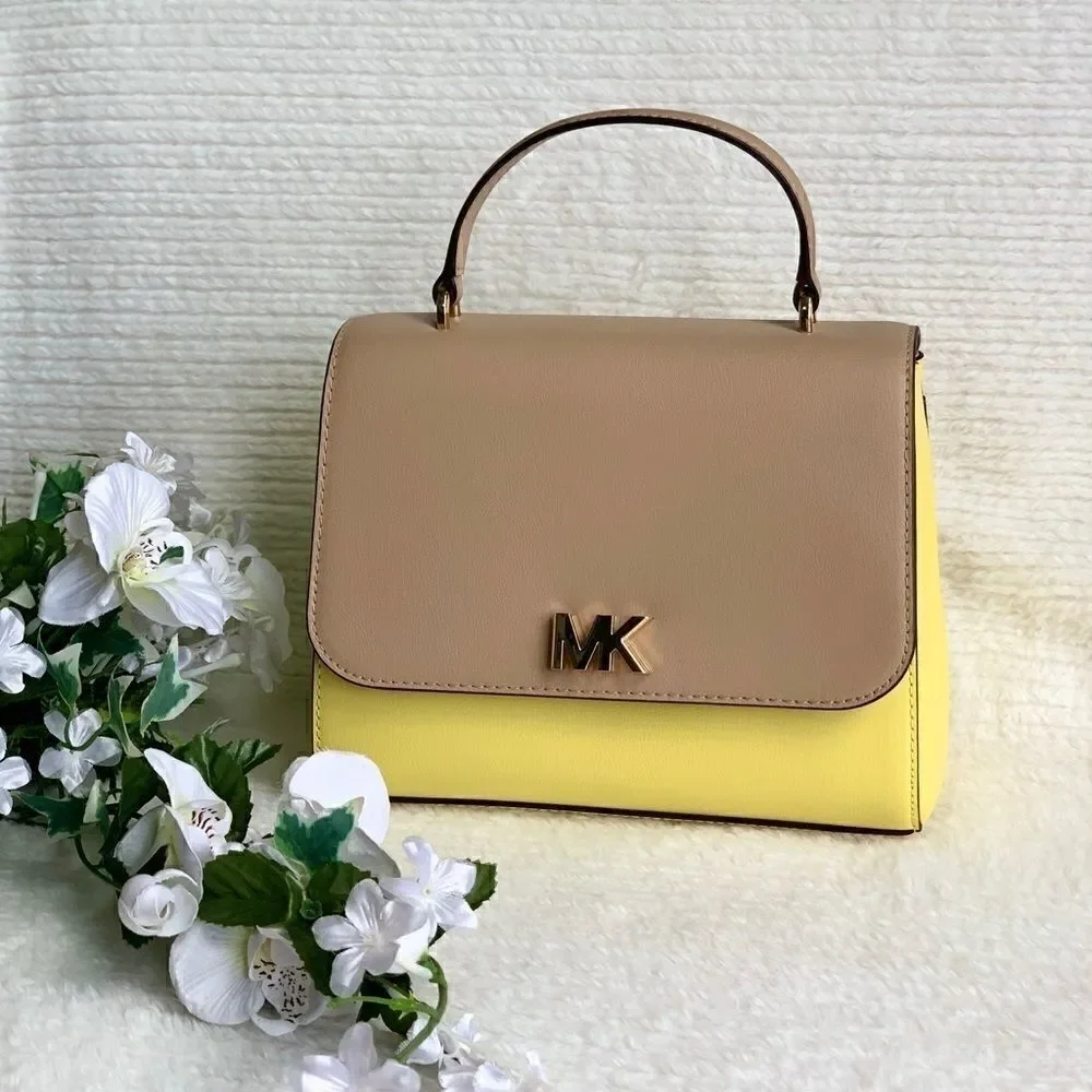 NWT MICHAEL KORS Mott Medium Leather Satchel